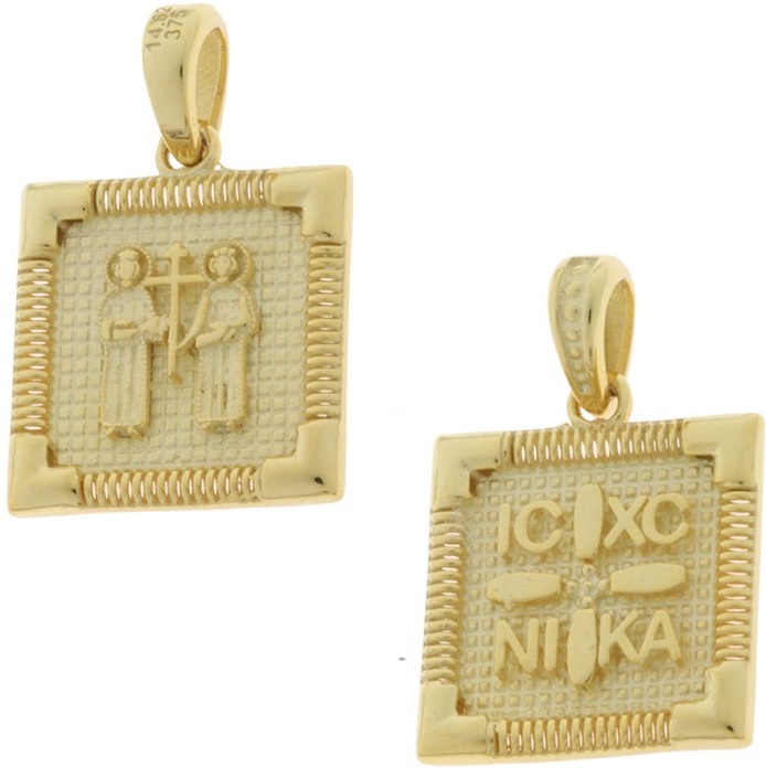 ΚΩΝΣΤΑΝΤΙΝΑΤΟ Διπλής Όψης SENZIO Collection από Κ9 Κίτρινο Χρυσό 3KR.D731P - 