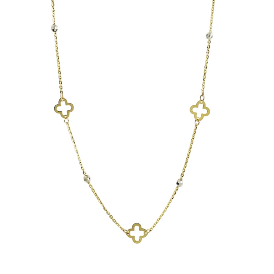 ΚΟΛΙΕ SENZIO Collection Κ9 Κίτρινο και Λευκό Χρυσό 3MAN.210N - 1