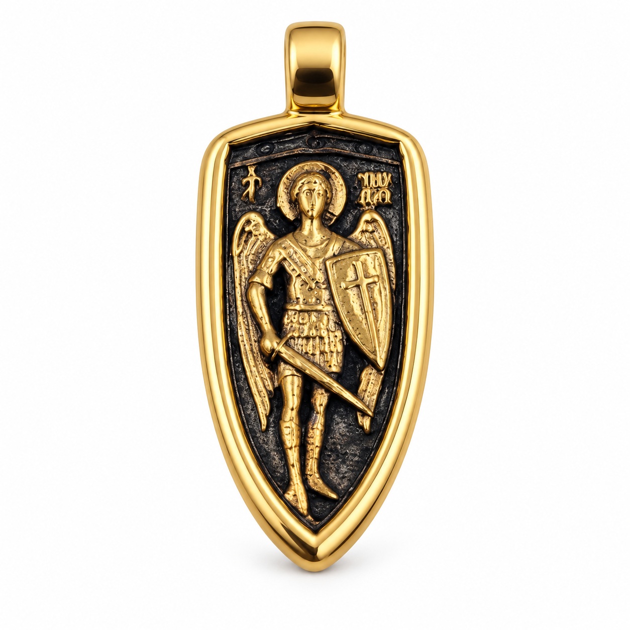 PENDANT Double Sided Konstantinato SENZIO Collection from Gold-Plated Silver 925° 9SEN.D028P - 