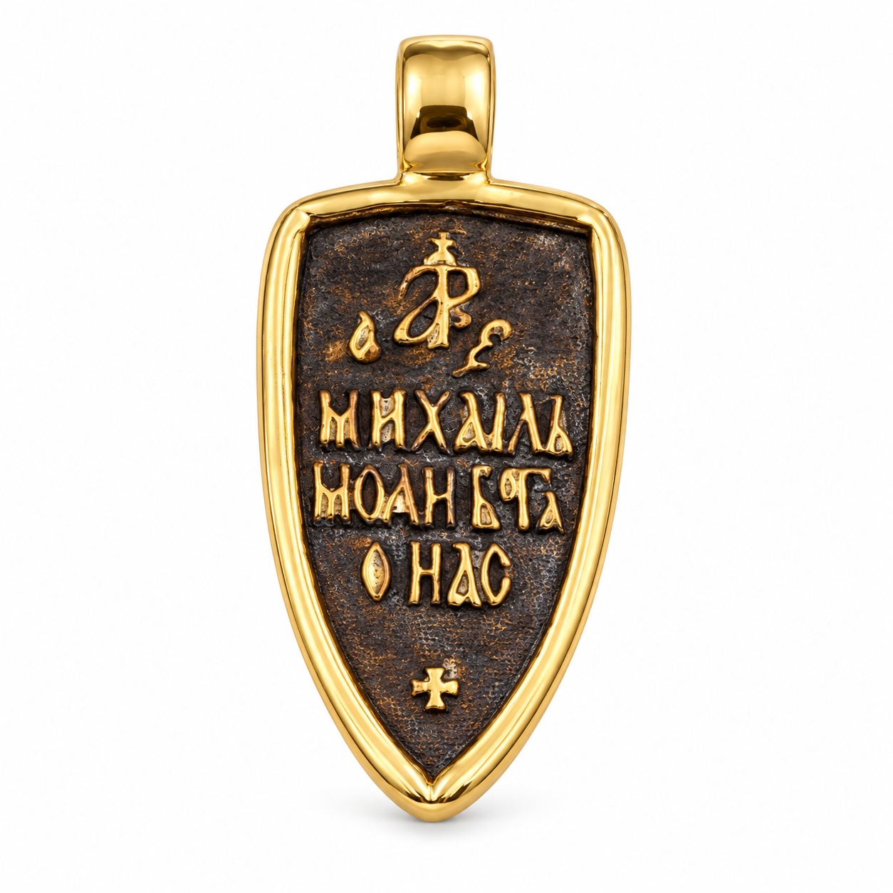 PENDANT Double Sided Konstantinato SENZIO Collection from Gold-Plated Silver 925° 9SEN.D028P - 3
