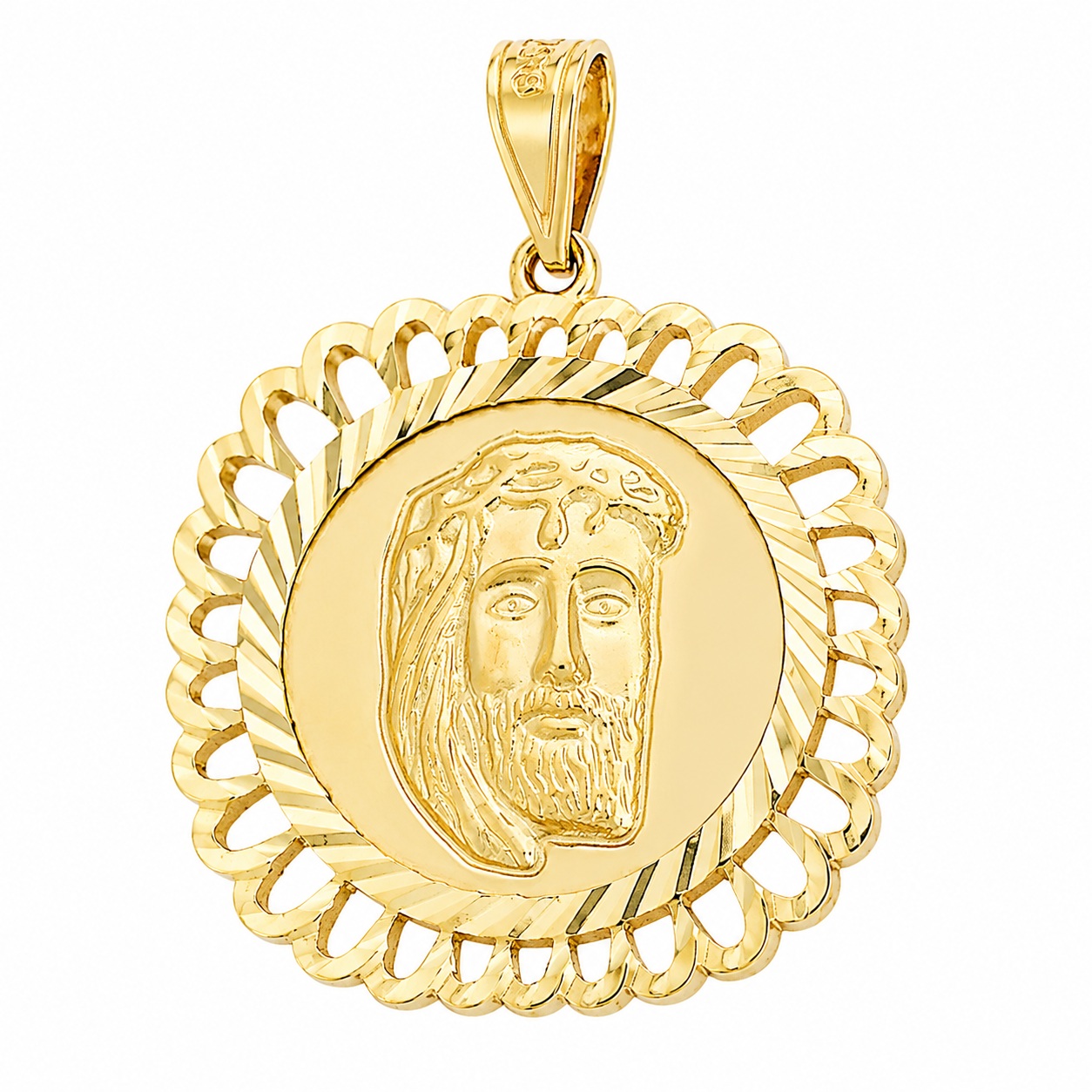 ΜΕΝΤΑΓΙΟΝ Χριστός SENZIO Collection K9 Κίτρινο Χρυσό 3VAR.PK115P - 