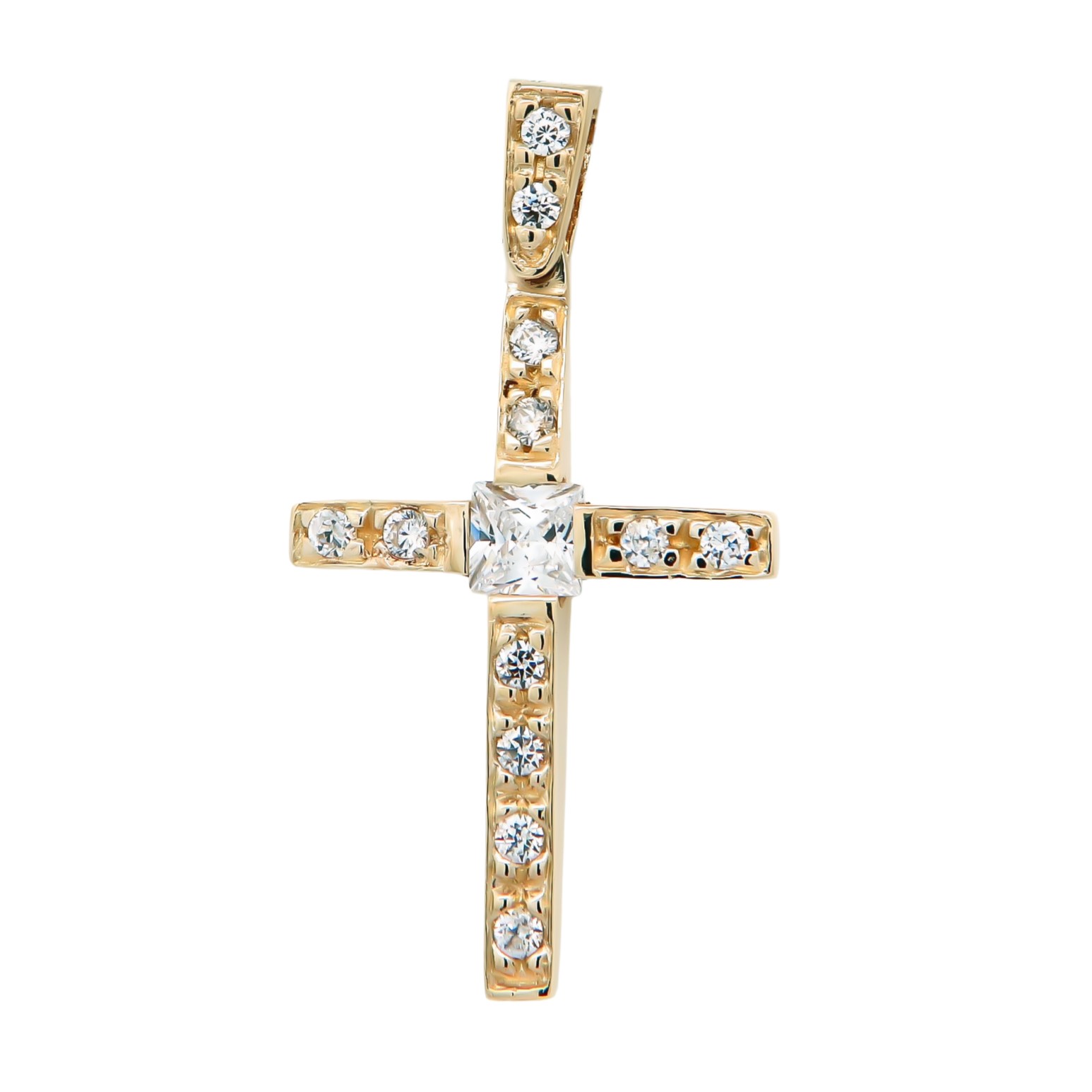 CROSS Women's SENZIO Collection K14 Yellow Gold with Zircon Stones 4810436-00CR - 