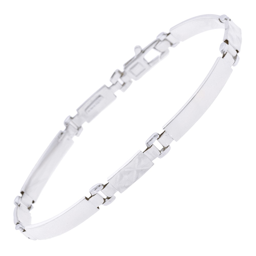 BRACELET Handcuffs SENZIO Belibasakis K9 in White Gold 3DB.200BB