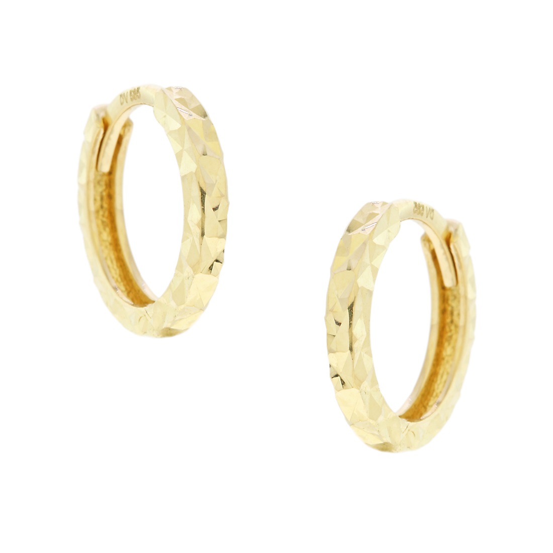 ΣΚΟΥΛΑΡΙΚΙΑ Κρίκοι SENZIO Collection Κ9 Κίτρινο Χρυσό 3DIV.704534OR - 