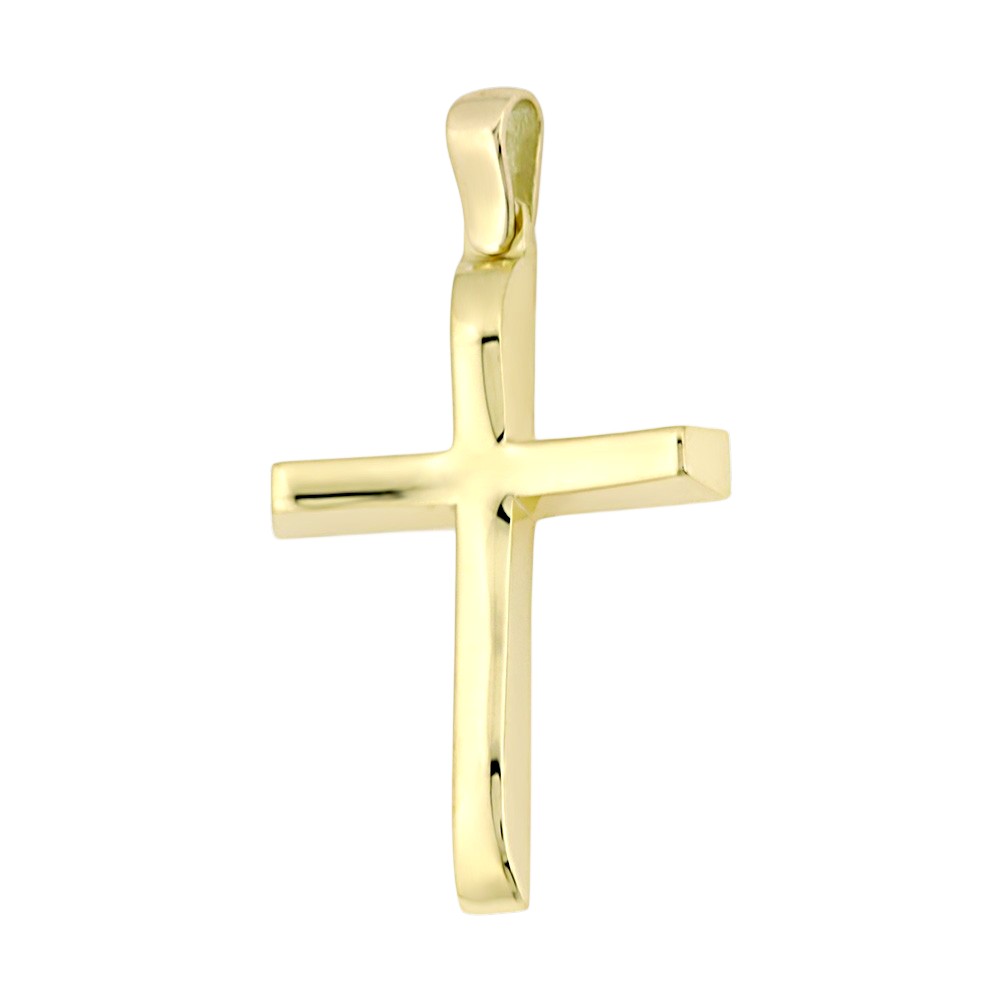 ΣΤΑΥΡΟΣ Ανδρικός SENZIO Collection από Κ9 Κίτρινο Χρυσό 3DO.700CR - 