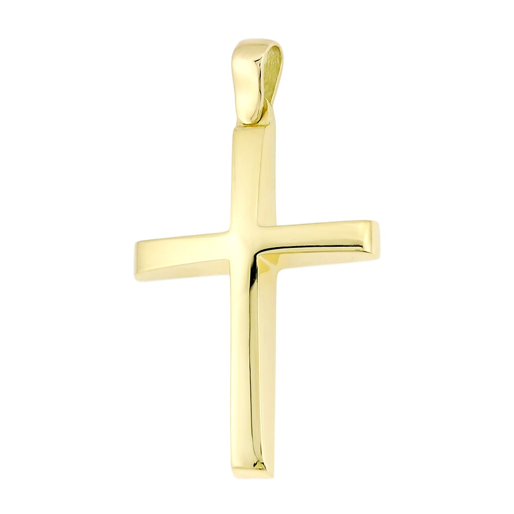 ΣΤΑΥΡΟΣ Ανδρικός SENZIO Collection από Κ9 Κίτρινο Χρυσό 3DO.702CR - 