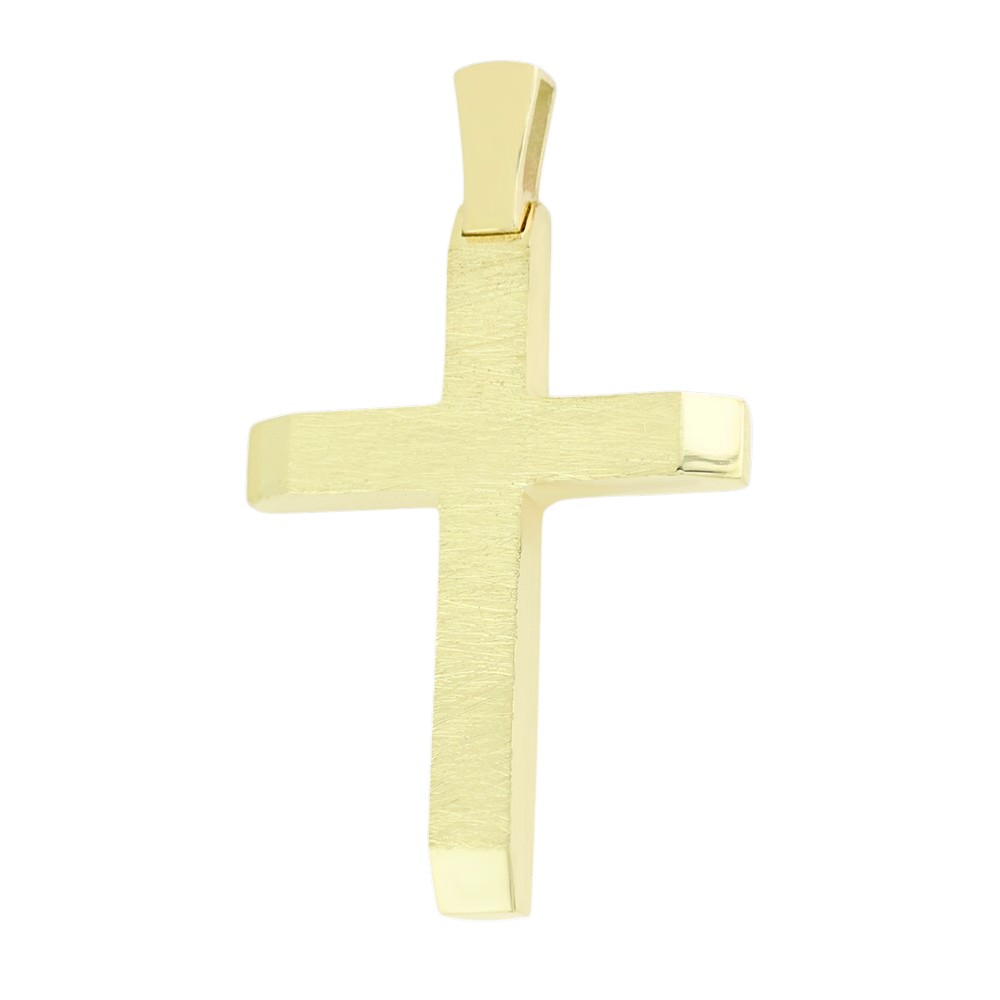 ΣΤΑΥΡΟΣ Ανδρικός SENZIO Collection από Κ9 Κίτρινο Χρυσό 3DO.780CR - 