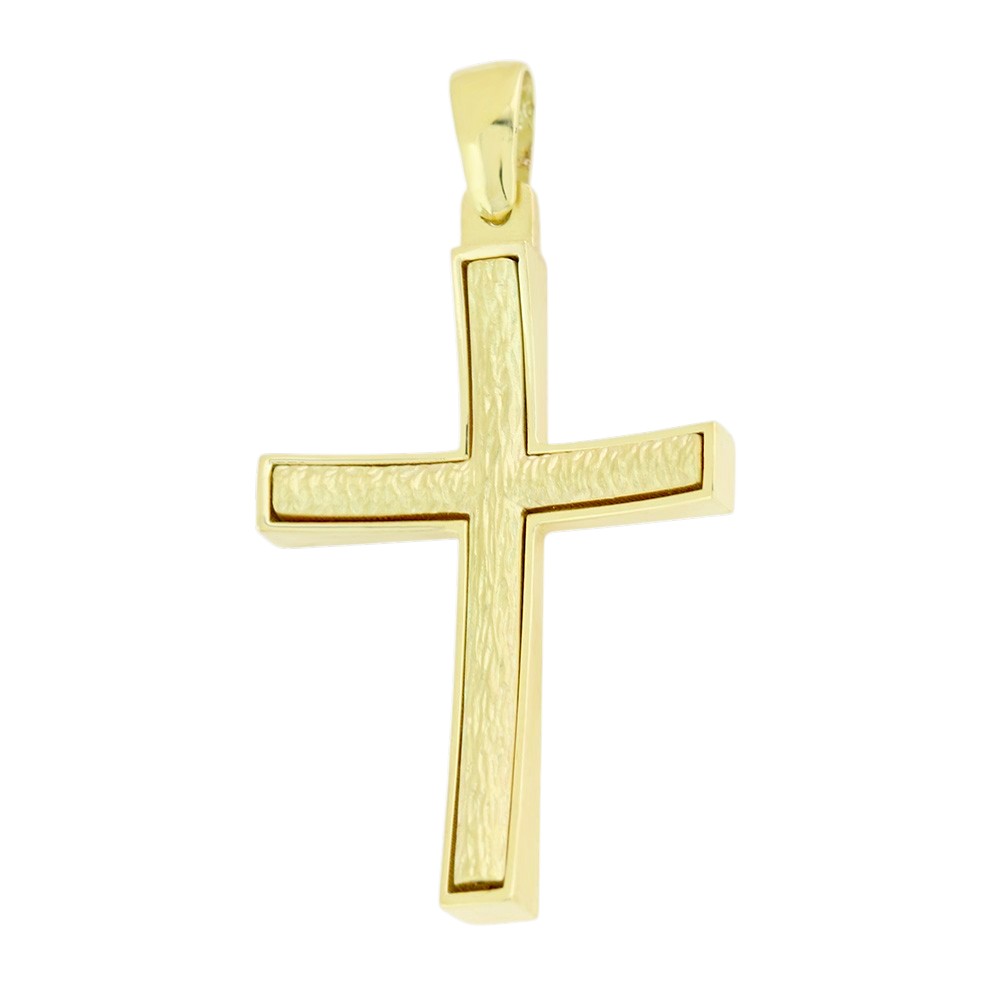 ΣΤΑΥΡΟΣ Ανδρικός SENZIO Collection από Κ9 Κίτρινο Χρυσό 3DO.783CR - 