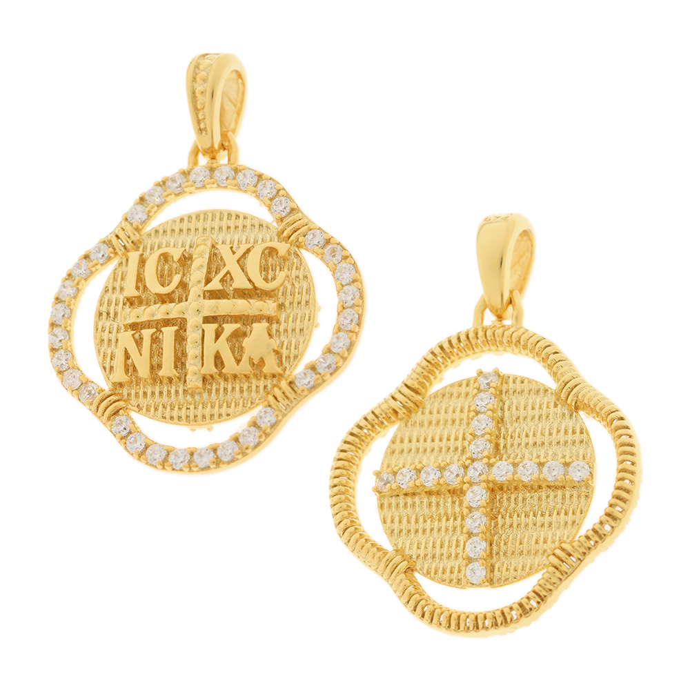 CHRISTIAN CHARMS SENZIO Collection K9 Yellow Gold with Zircon Stones 3KR.D430P - 