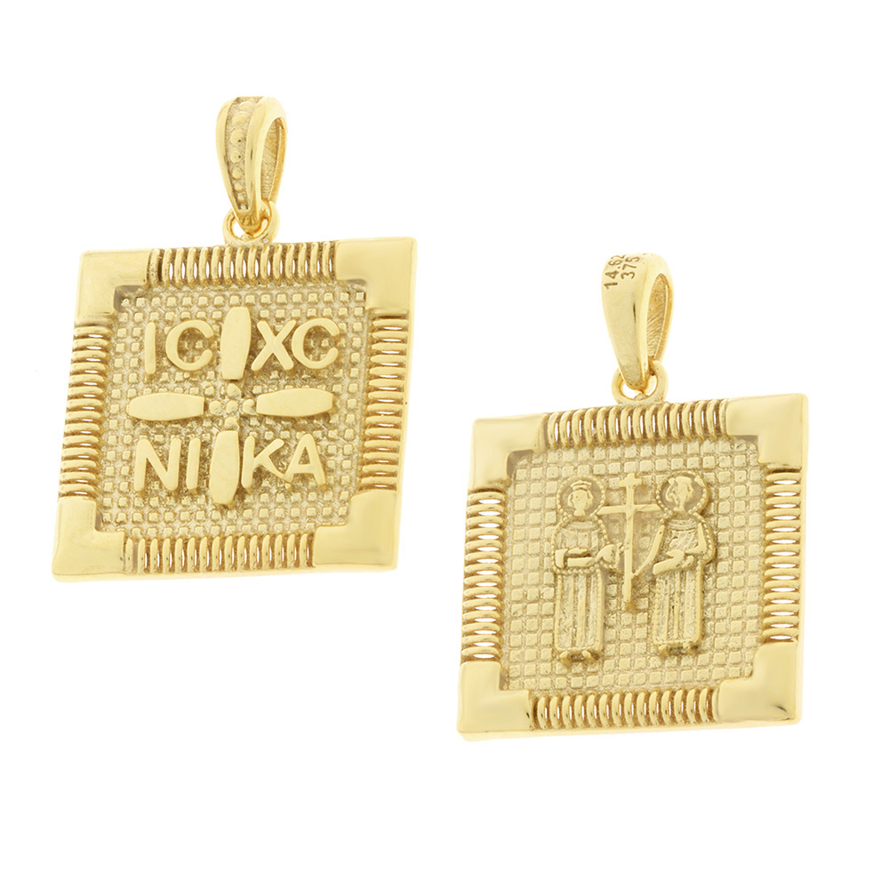 CHRISTIAN CHARMS Double Sided SENZIO Collection from K9 Yellow Gold 3KR.D730P - 