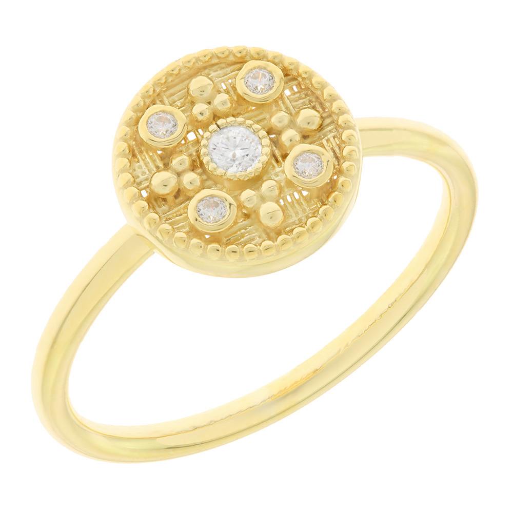 RING Byzantine SENZIO Collection K9 Yellow Gold 3KR.122R - 