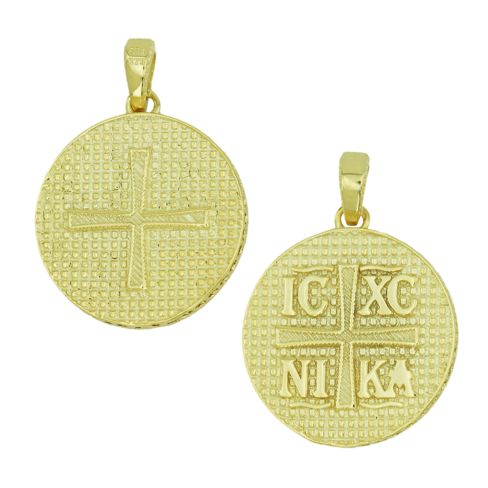 CHRISTIAN CHARMS Double Sided from 9K Yellow Gold 3KR.D336P - 
