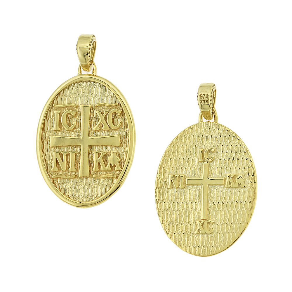 CHRISTIAN CHARMS Double Sided from 9K Yellow Gold 3KR.D353P - 
