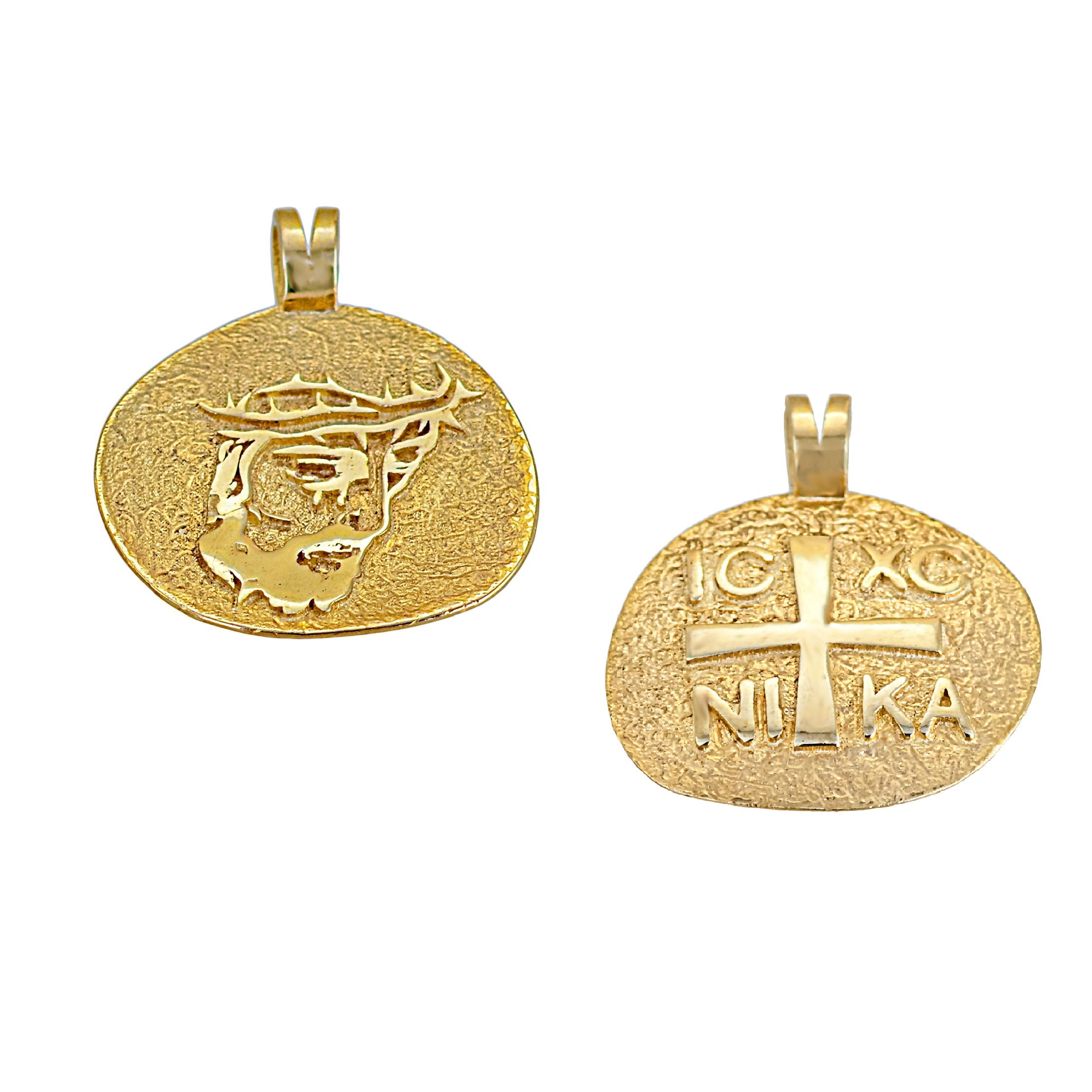 CHRISTIAN CHARMS Double Sided Amulet SENZIO Collection in K9 Yellow Gold 3DOY.138K - 