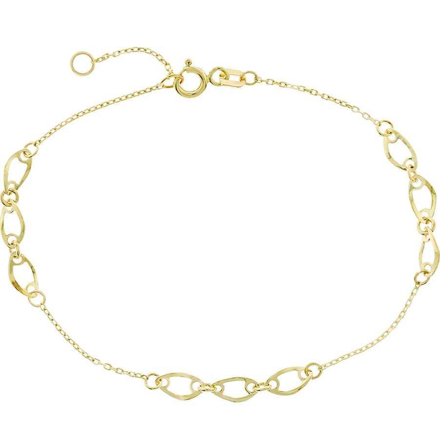 ΒΡΑΧΙΟΛΙ Αλυσίδα SENZIO Collection Κ9 Κίτρινο Χρυσό 3MAK.2109B - 