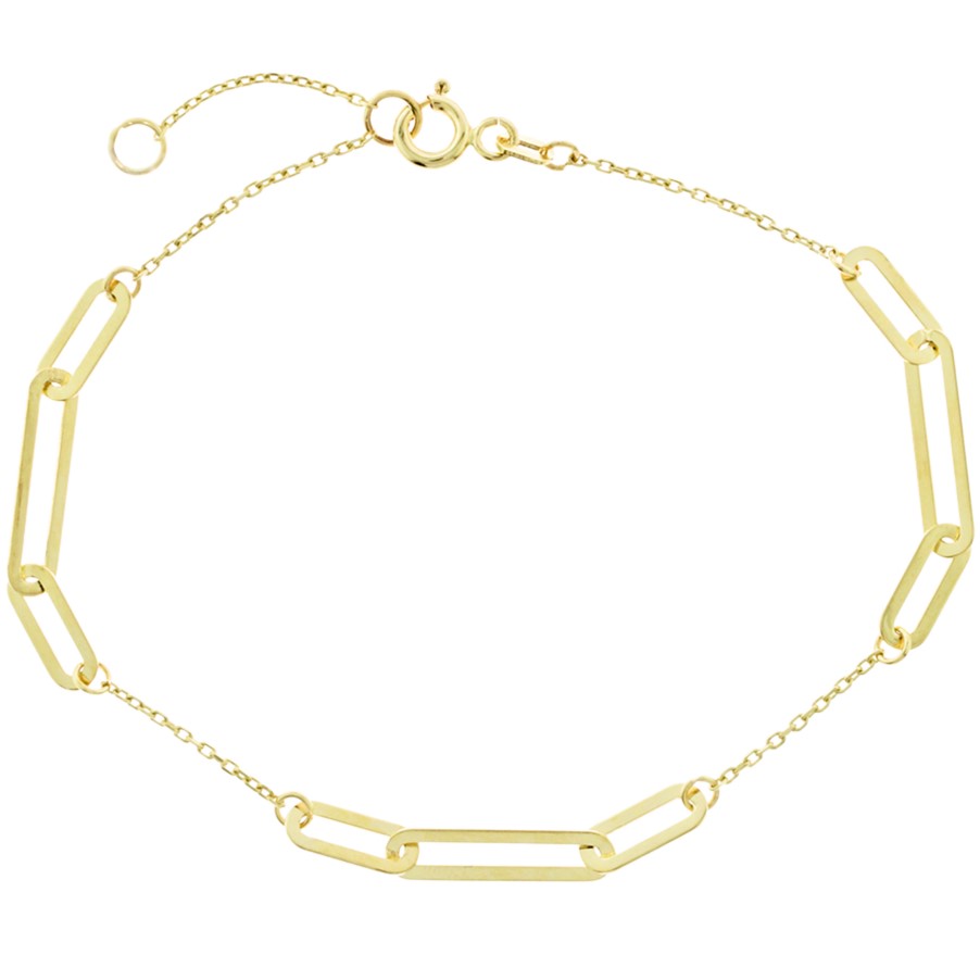 ΒΡΑΧΙΟΛΙ Αλυσίδα SENZIO Collection Κ9 Κίτρινο Χρυσό 3MAK.2114B