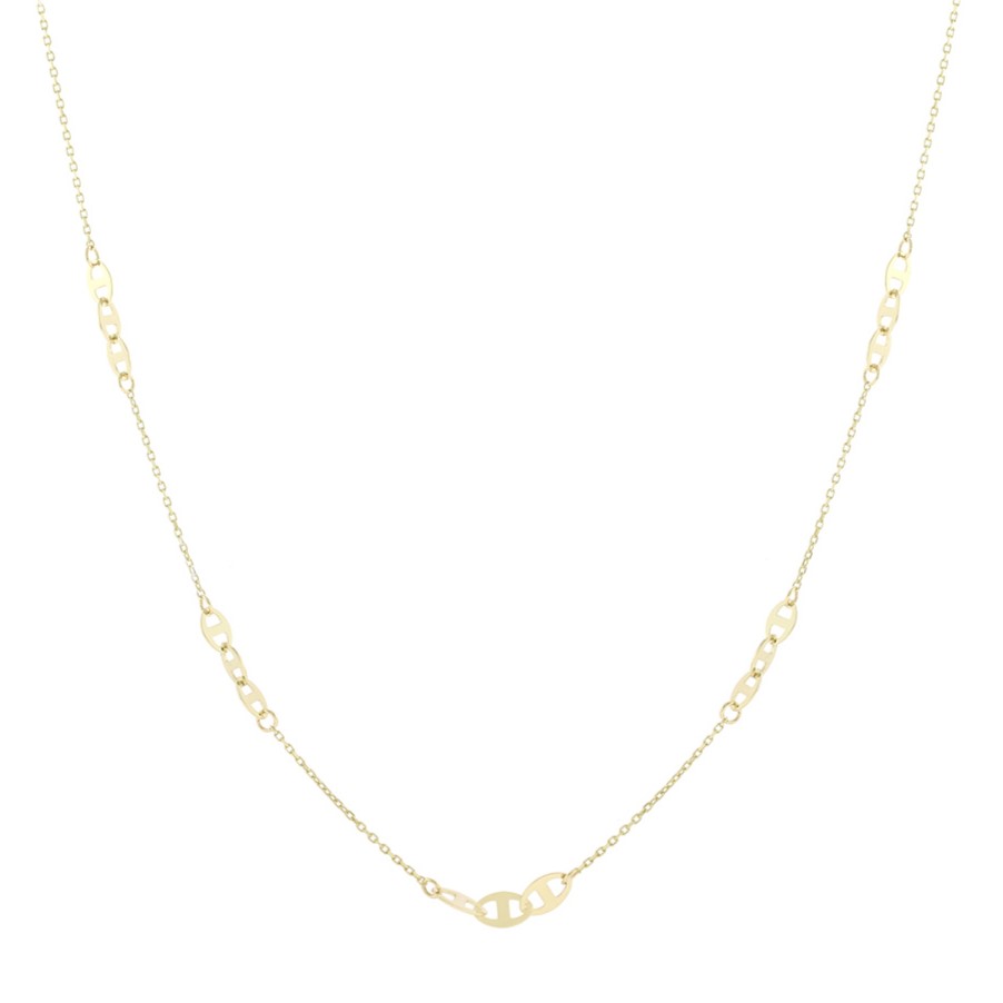 ΚΟΛΙΕ Αλυσίδα SENZIO Collection Κ9 Κίτρινο Χρυσό 3MAK.2117C - 