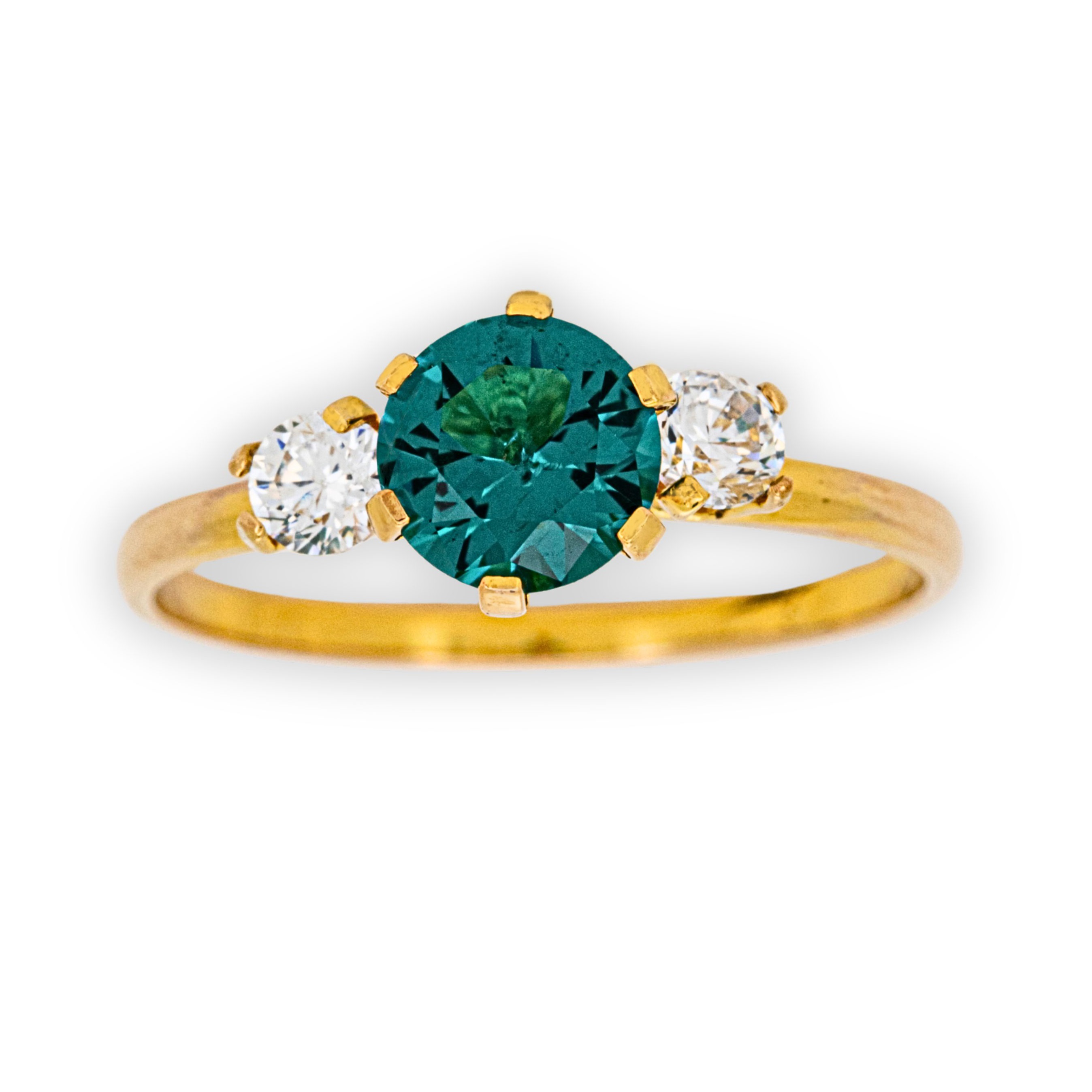 RING Full Stone Yellow Gold K9 with Zircon Stones 3RAZ.012R.WG - 