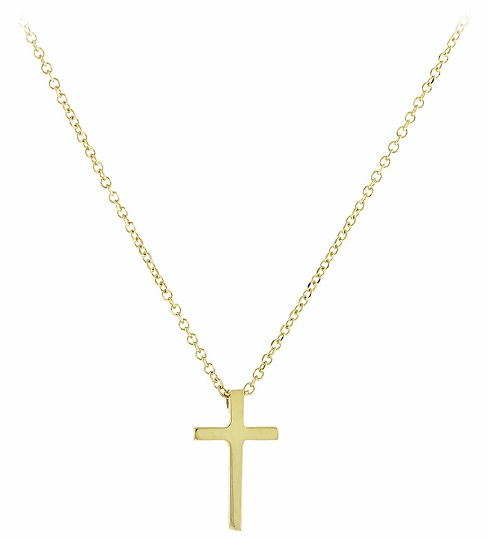 ΣΤΑΥΡΟΣ Κίτρινο Χρυσό K9 με Αλυσίδα 3SOU.1201C - 