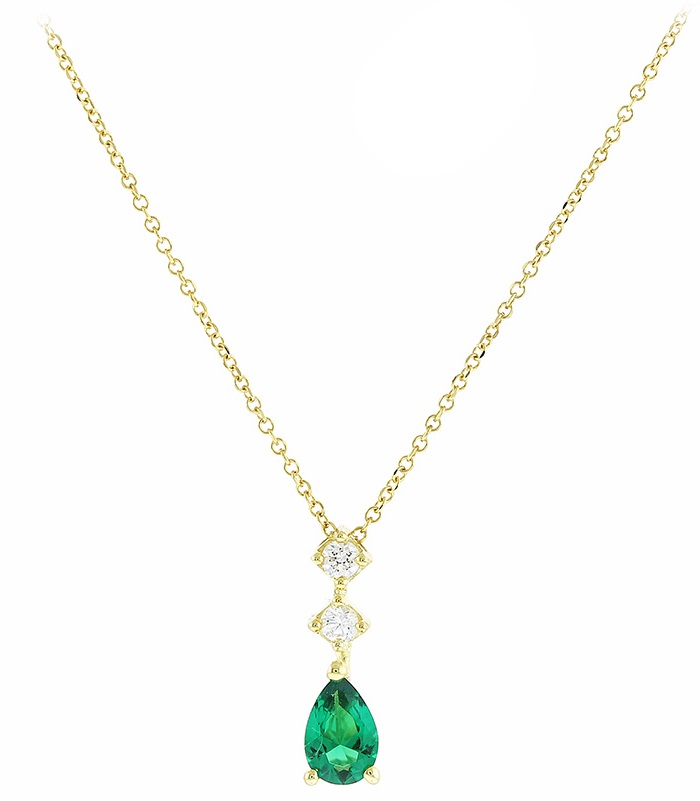 NECKLACE Women Yellow Gold K9 with Zircon Stones 3SOU.11981C - 