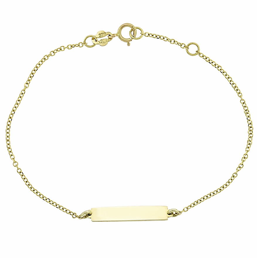 IDENTITY Bracelet for Babies K9 in Yellow Gold 3SOU.1149B - 