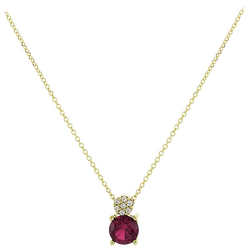 NECKLACE SENZIO 9K Yellow Gold with Zircon Stones 3SOU.1430C - 