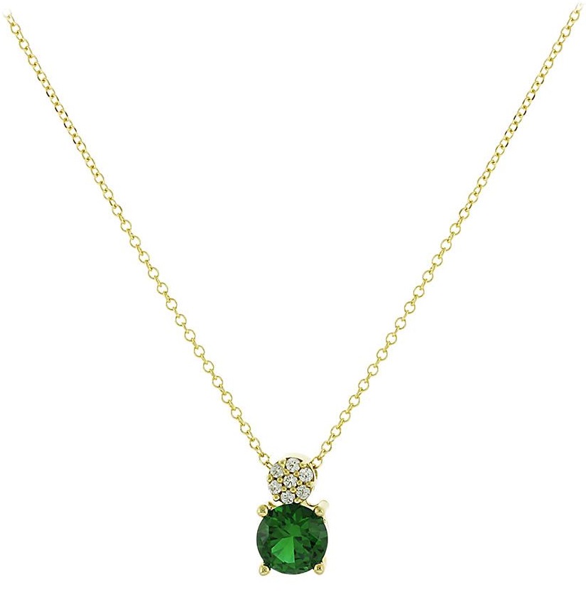 NECKLACE SENZIO 9K Yellow Gold with Zircon Stones 3SOU.01.1431C - 