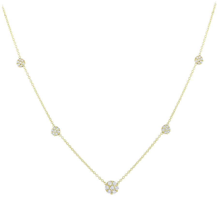 NECKLACE SENZIO K9 Yellow Gold with Zircon Stones 3SOU.1452C