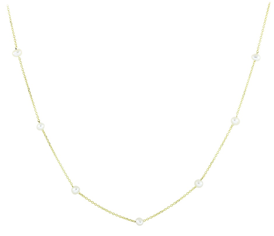 NECKLACE SENZIO Collection Yellow Gold K9 with Pearls 3SOU.1464C - 