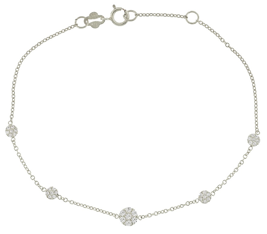 BRACELET SENZIO Collection K9 White Gold with Zircon Stones 3SOU.1482BB - 