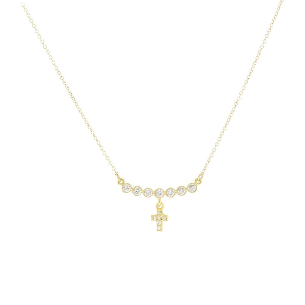 NECKLACE Full Stones SENZIO Yellow Gold K9 with Zircon Stones 3SOU.1562C