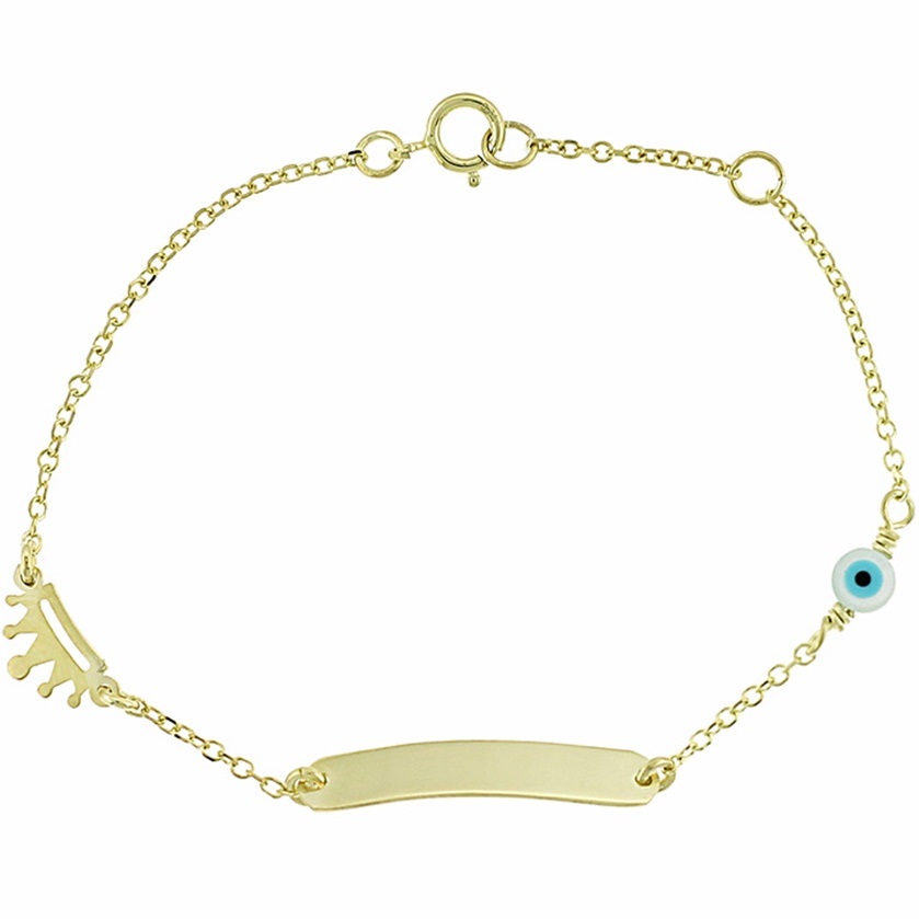 IDENTITY Bracelet for Babies K9 in Yellow Gold 3SOU.373B - 