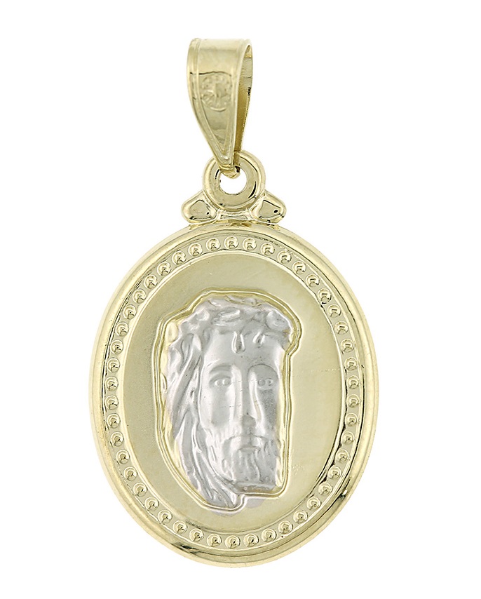 PENDANT Christ SENZIO Collection K9 Yellow and White Gold 3VAR.02.13P - 