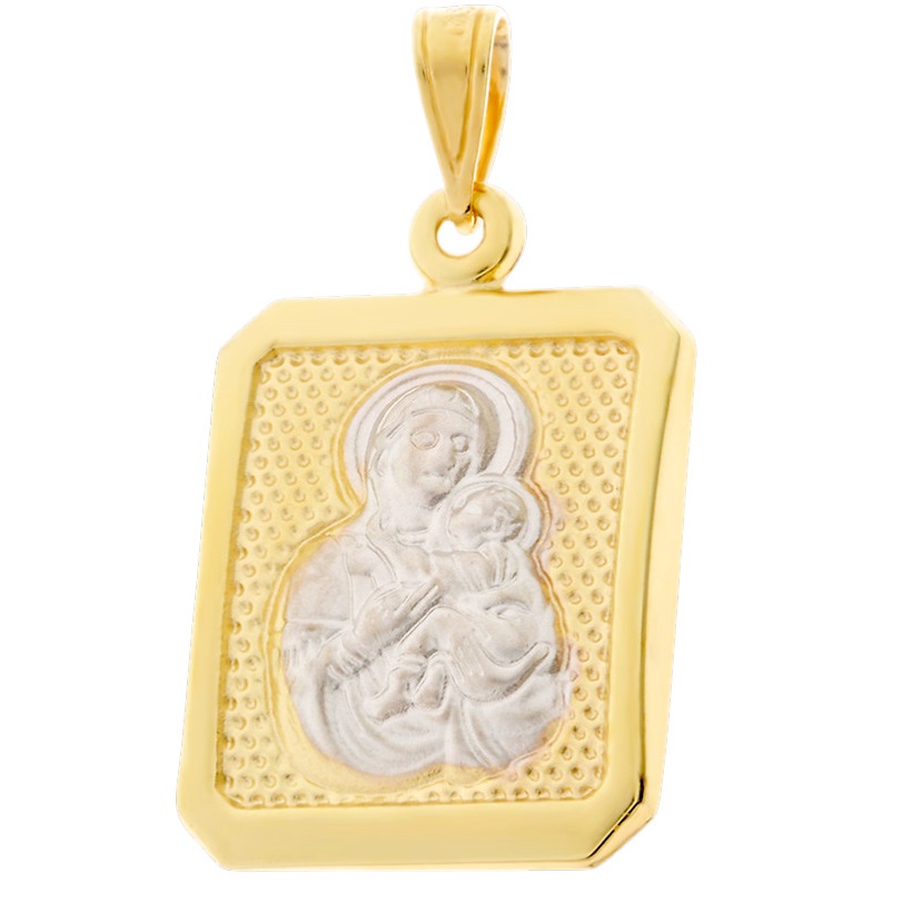 ΜΕΝΤΑΓΙΟΝ Παναγία SENZIO Collection SENZIO Collection K9 Κίτρινο & Λευκό Χρυσό 3VAR.30P - 