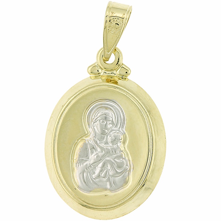 ΜΕΝΤΑΓΙΟΝ Παναγίτσα SENZIO Collection K9 Κίτρινο Χρυσό 3VAR.22P - 