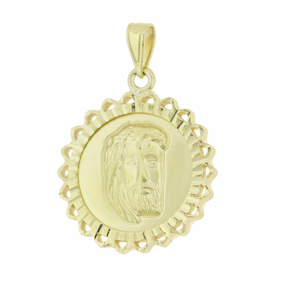 ΜΕΝΤΑΓΙΟΝ Χριστός SENZIO Collection K9 Κίτρινο Χρυσό 3VAR.PK111P - 