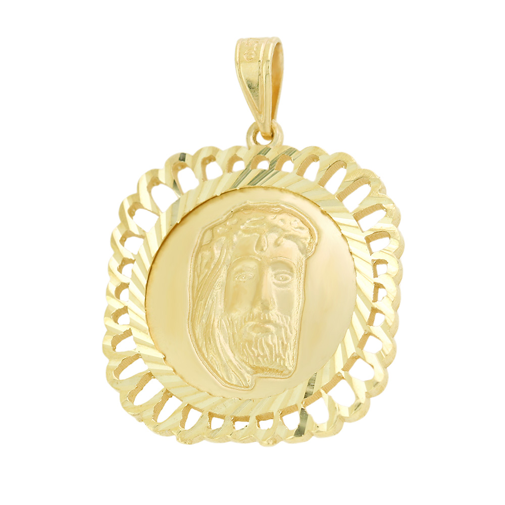 ΜΕΝΤΑΓΙΟΝ Χριστός SENZIO Collection K9 Κίτρινο Χρυσό 3VAR.PK115P - 