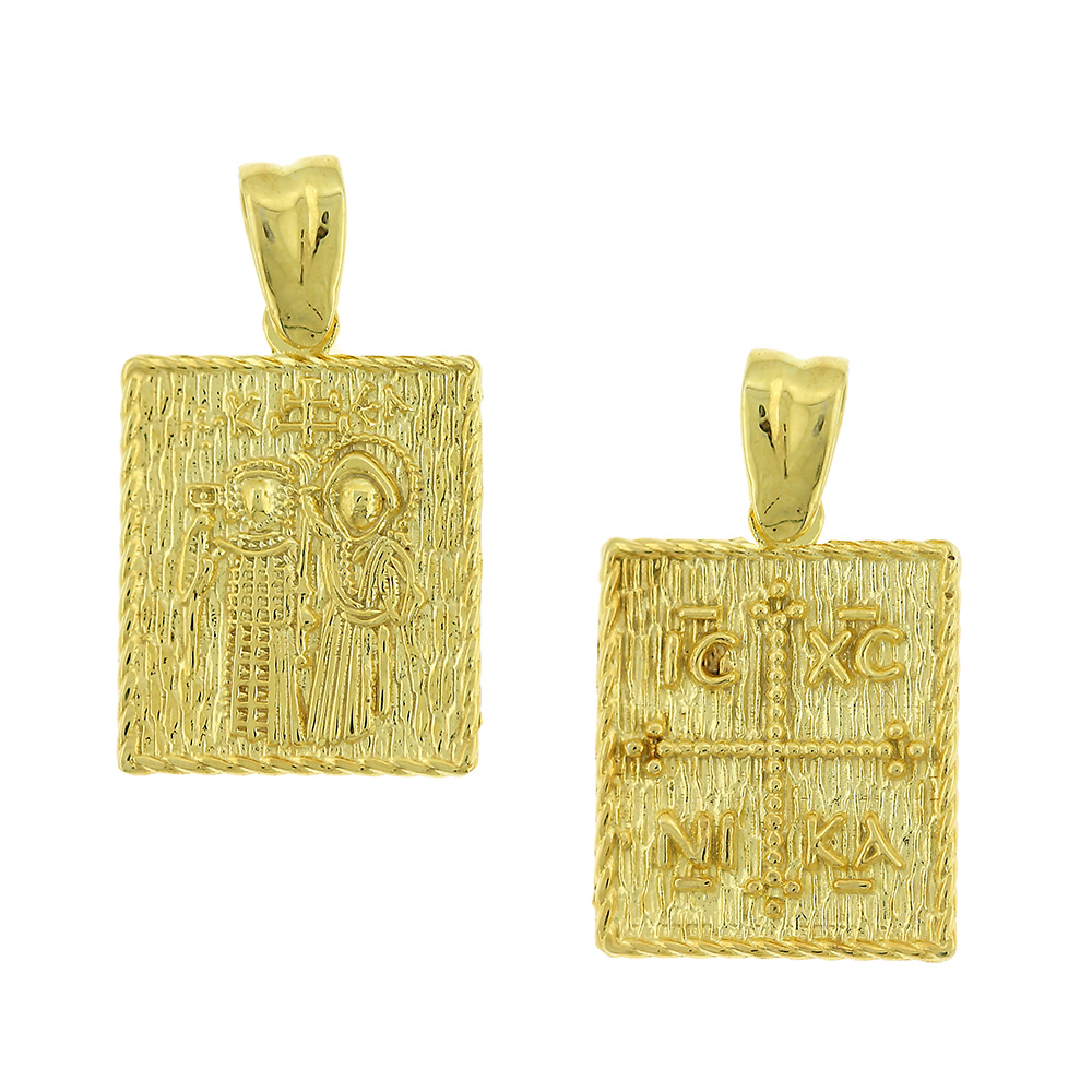 CHRISTIAN CHARMS Double Sided from 9K Yellow Gold 3SOU.19ME