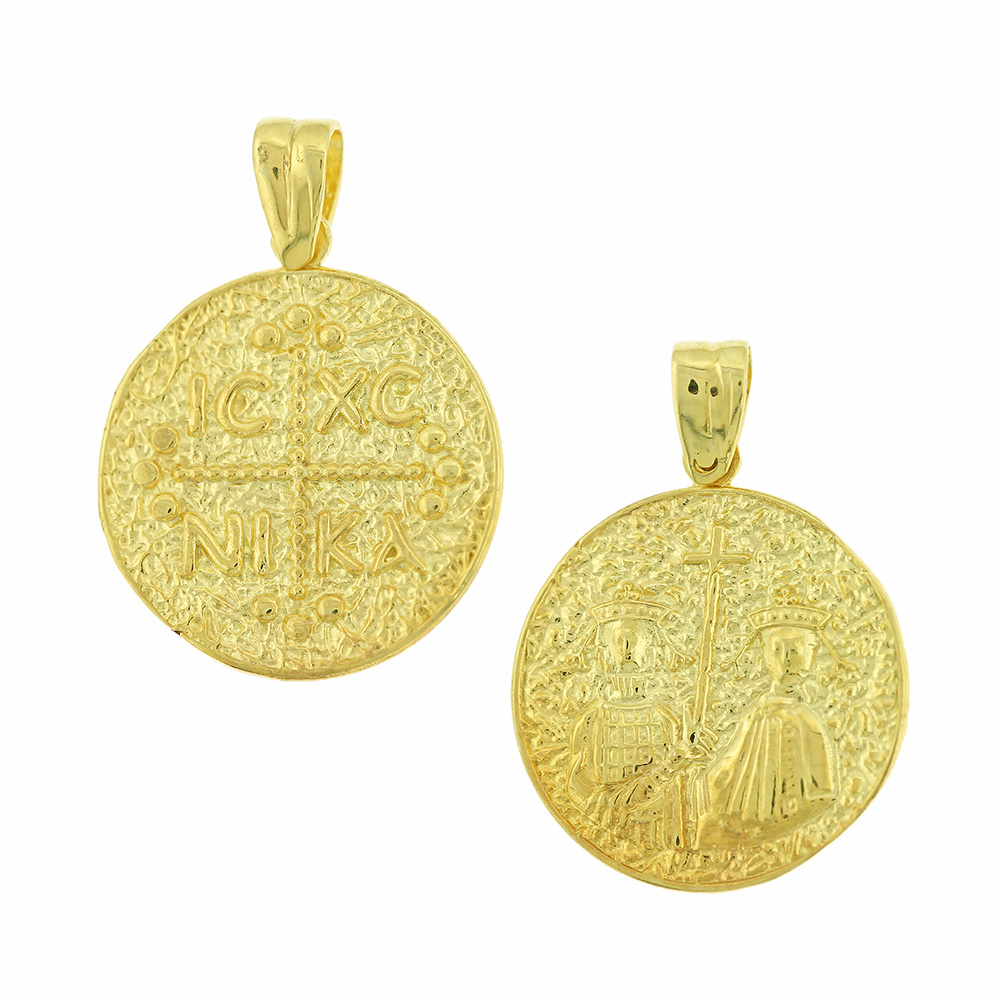 CHRISTIAN CHARMS Double Sided from K9 Yellow Gold 3SOU.21ME