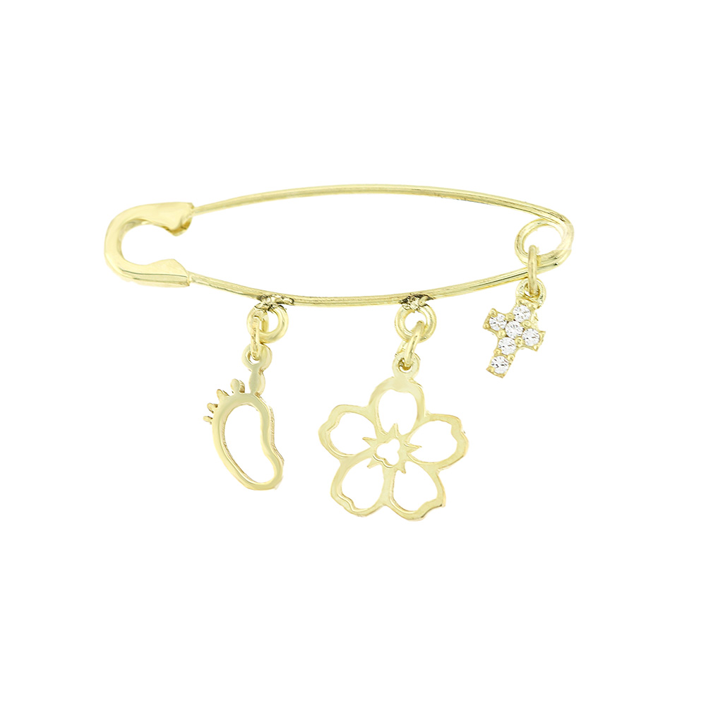 ΠΑΡΑΜΑΝΑ Παιδική Κίτρινο χρυσό 9Κ με Πέτρες Ζιργκόν 3ΣΟΥ.01.377ΠΑ