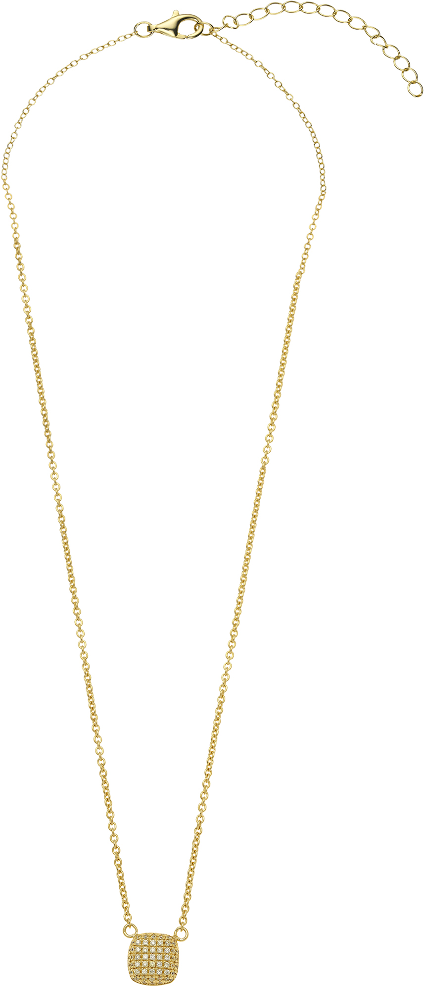 BREEZE Gold Necklace with Crystals 925° Silver 413027.1 - 