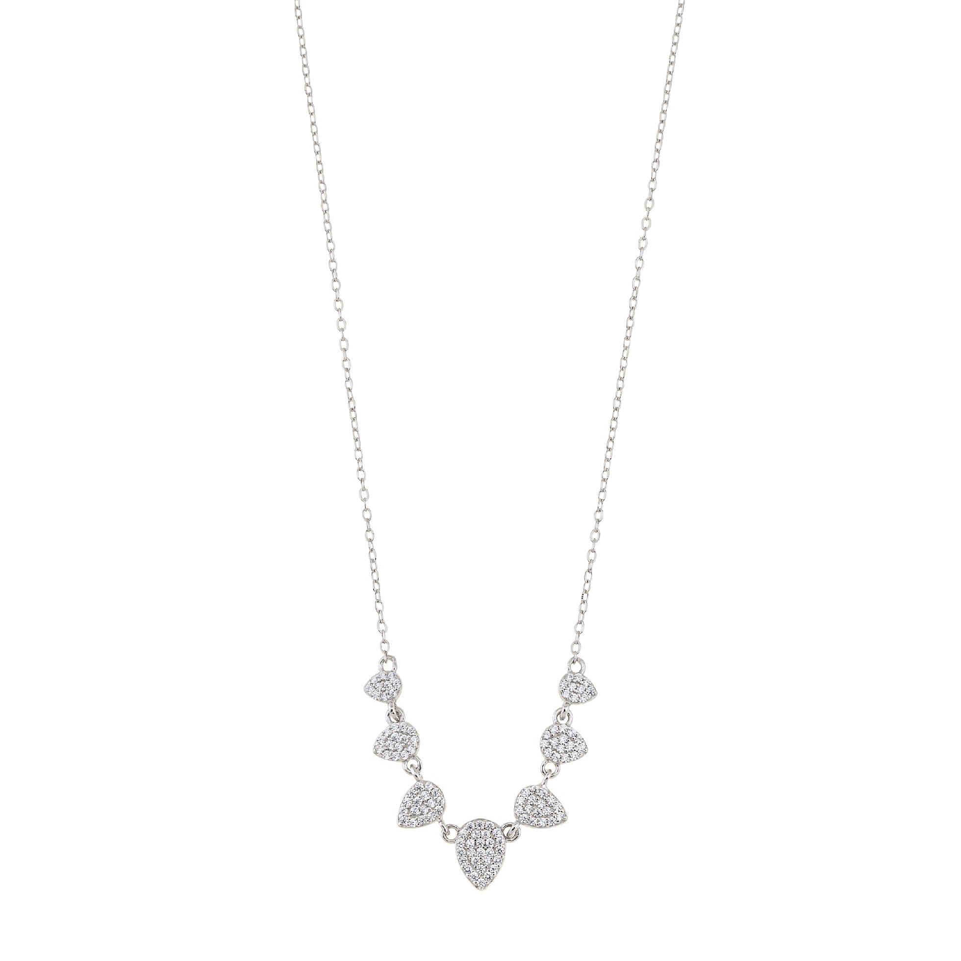NECKLACE BREEZE Silver 925° with Zircon Stones 416007.4 - 