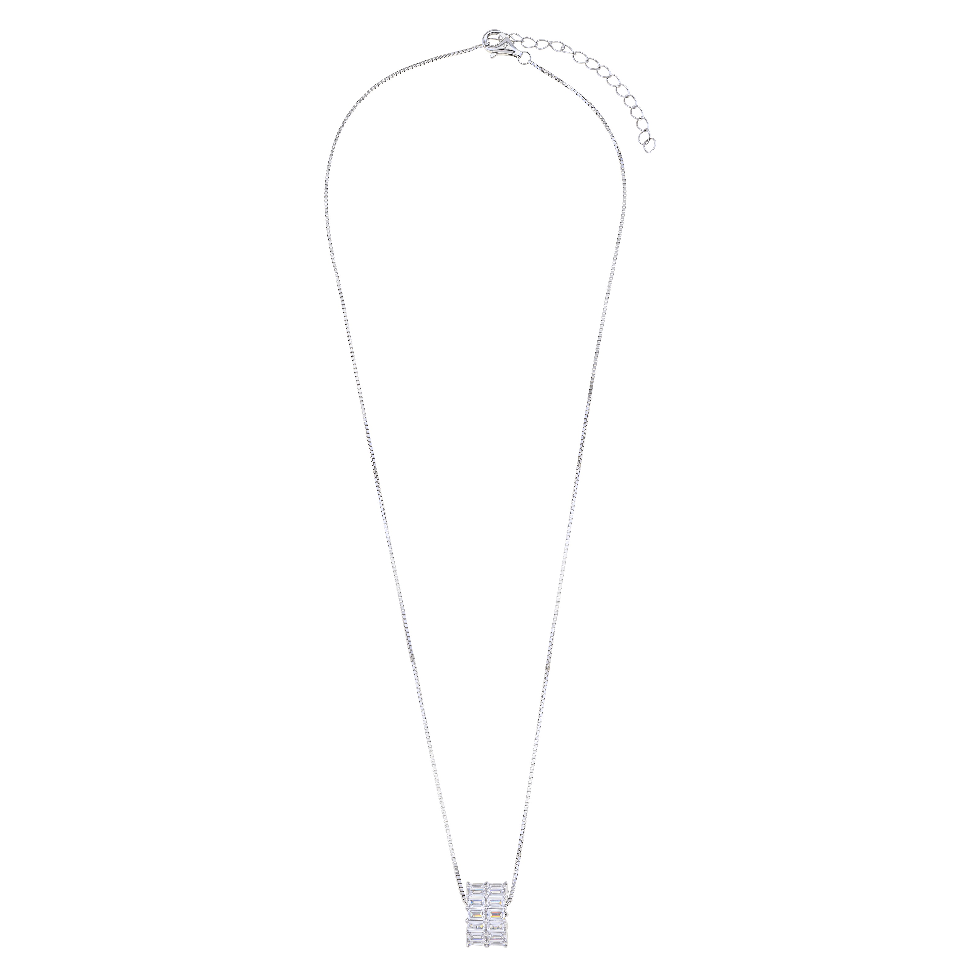 NECKLACE BREEZE Silver 925° with Zircon Stones 416019.4 - 