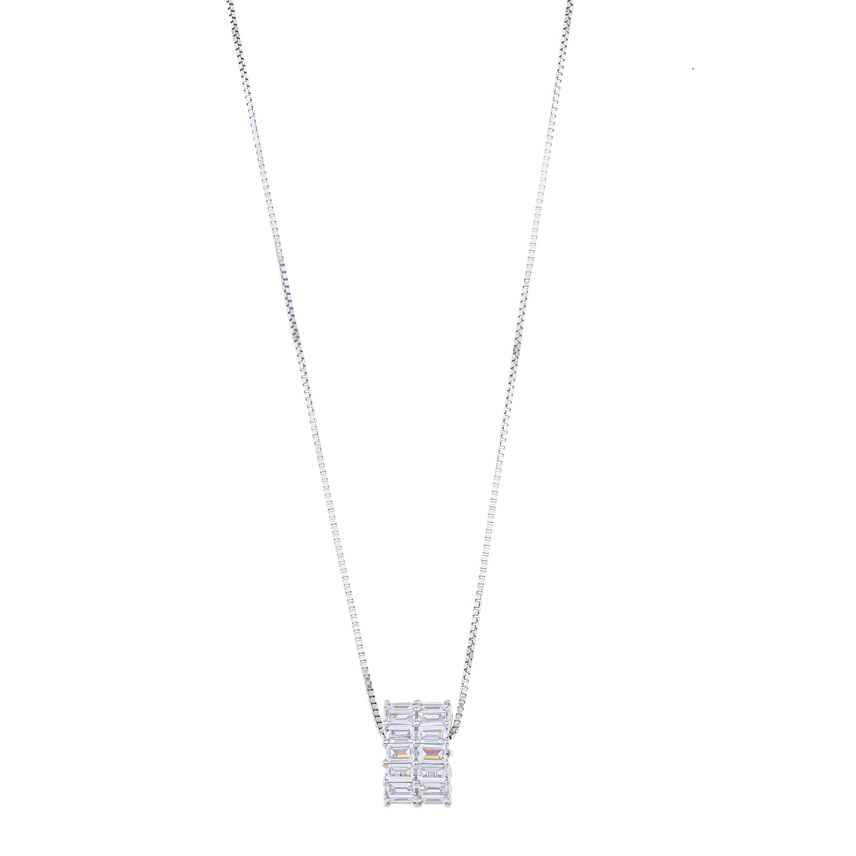 NECKLACE BREEZE Silver 925° with Zircon Stones 416019.4 - 
