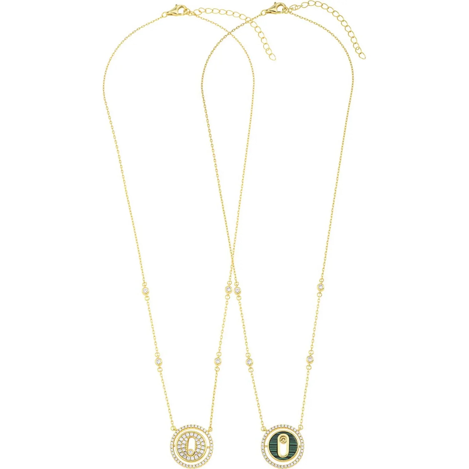 NECKLACE BREEZE Gold-Plated Silver 925° with Zircon Stones 416022.1 - 