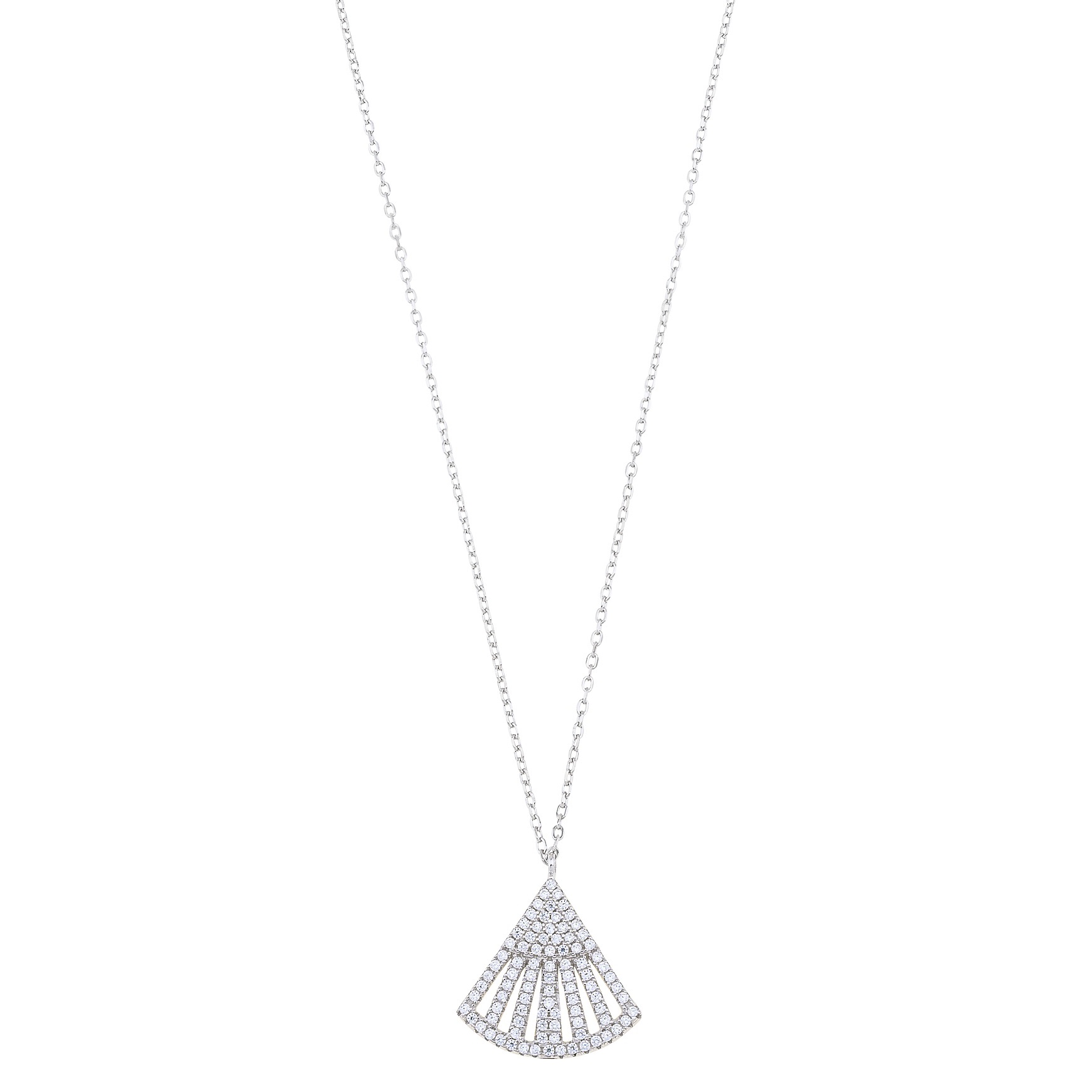 NECKLACE BREEZE Silver 925° with Zircon Stones 416023.4 - 