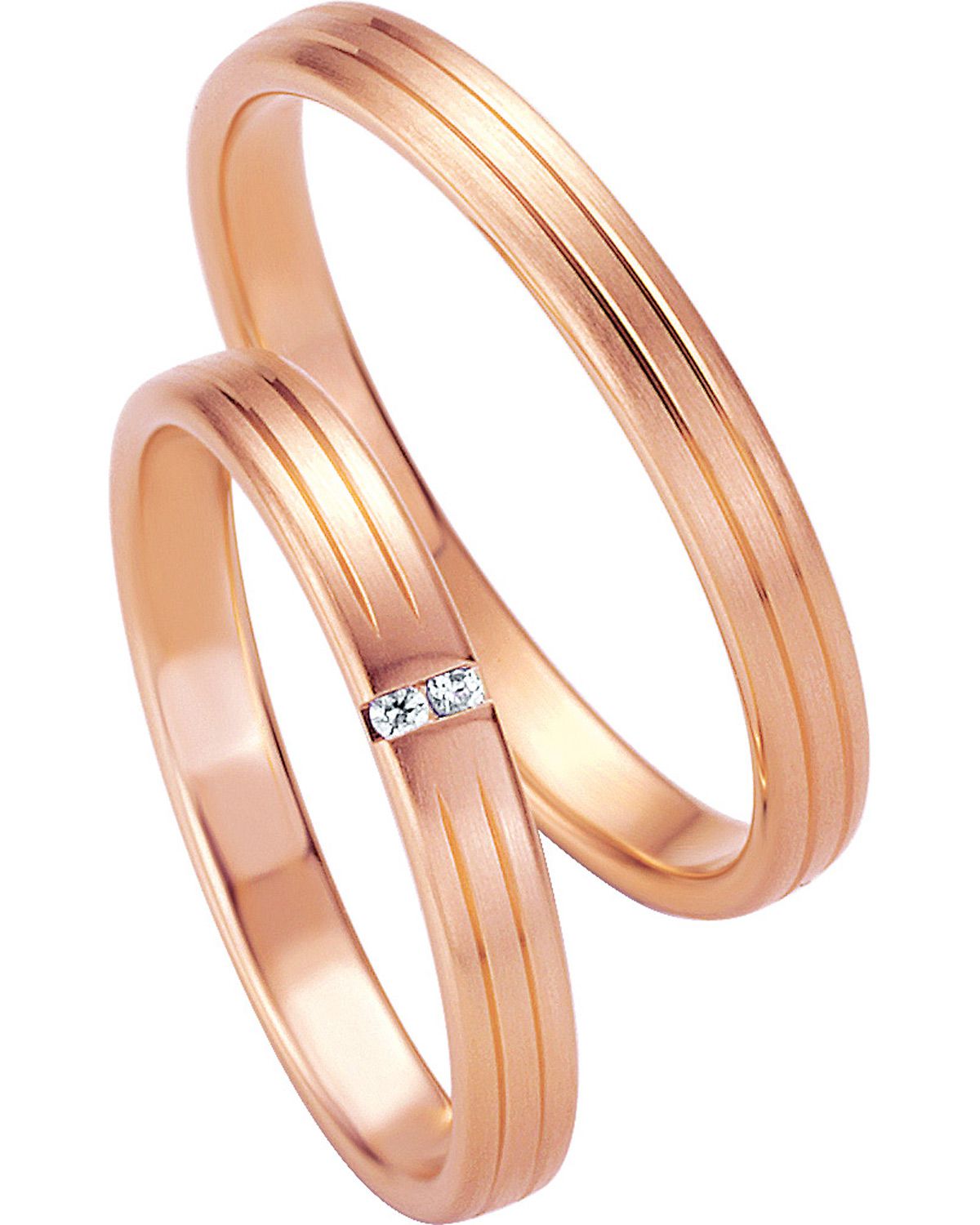 BREUNING Basic Light Collection Βέρες Ροζ  Χρυσό 4201-4202R - Ροζ Χρυσό