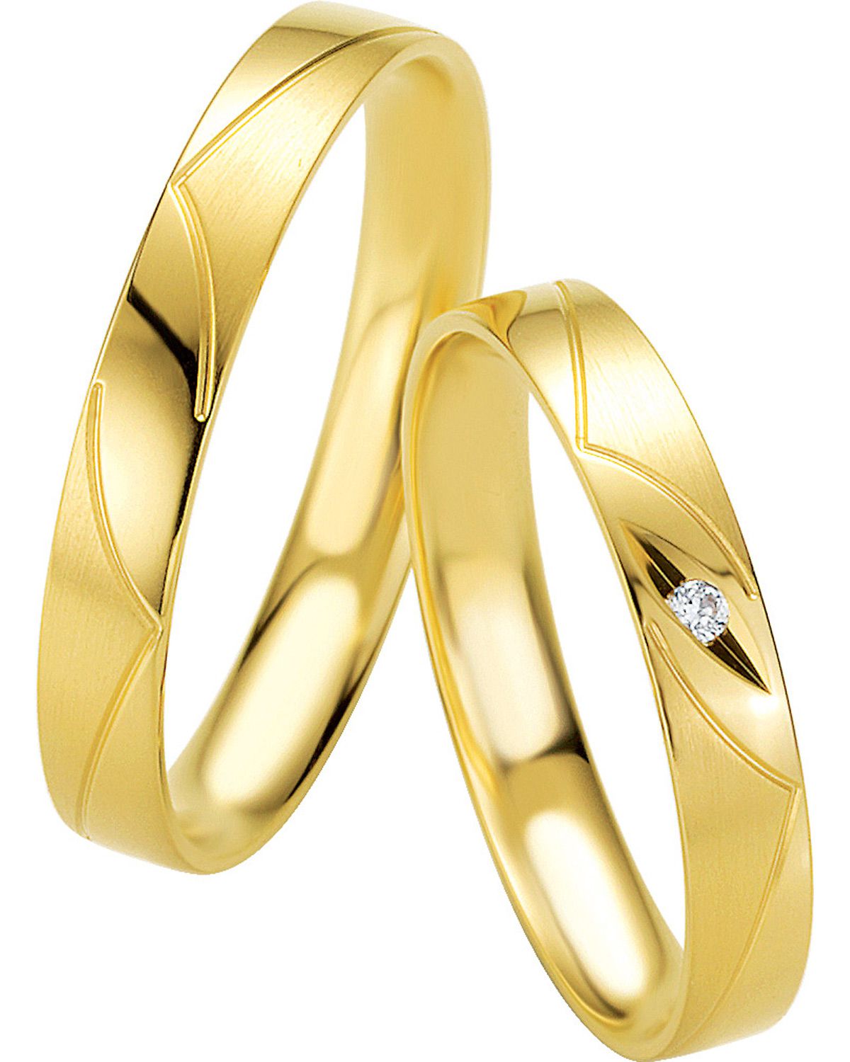 BREUNING Basic Light Collection Βέρες Κίτρινο Χρυσό 4203-4204Y - Κίτρινο Χρυσό