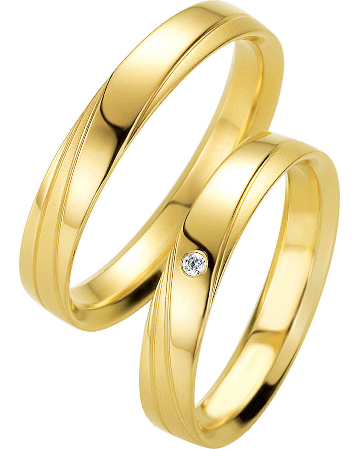 BREUNING Basic Light Collection Βέρες Κίτρινο Χρυσό 4205-4206Y - Κίτρινο Χρυσό