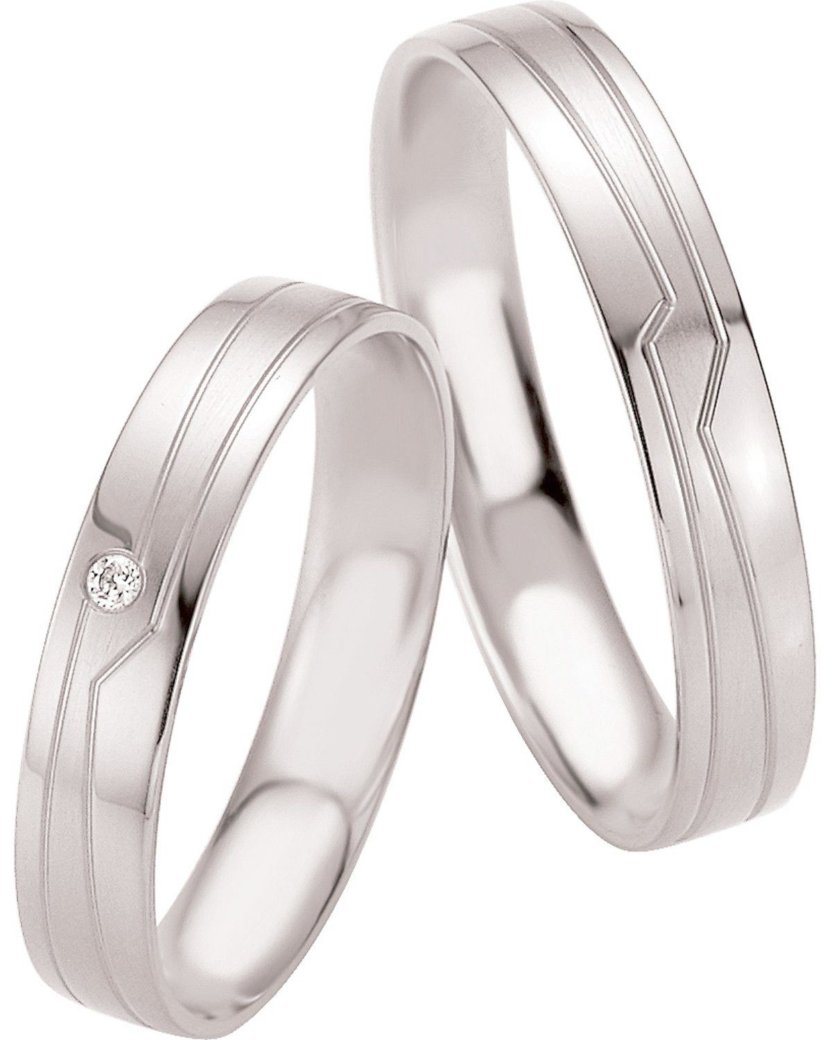 BREUNING Basic Light Collection Βέρες Λευκό Χρυσό 4207-4208W